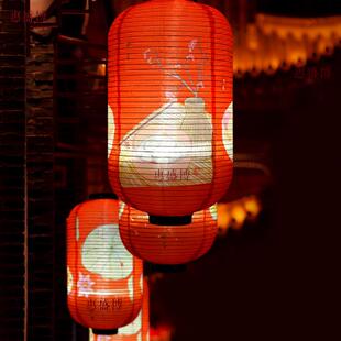 24拉节气灯笼户外BTU防水酒楼长廊饰国潮喜庆中秋古节元旦风装丝