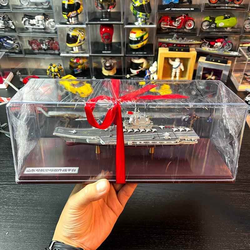 正品中示国宁号航空母舰军舰合金舰船摆静件态成品舰辽船模型带展