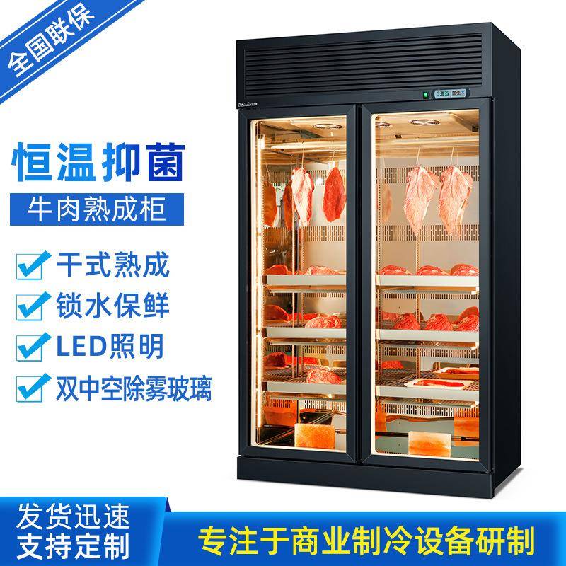 工厂直销牛肉干式熟成柜商用西餐厅牛排排酸柜湿式保鲜展示风干柜