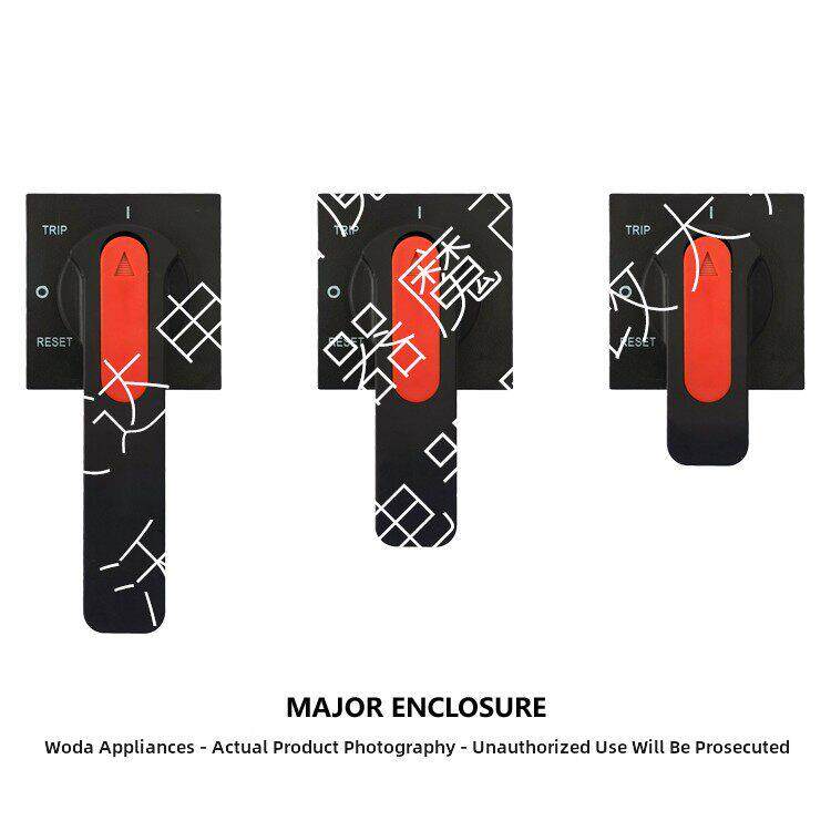 正方形RESET黑红柜体手柄把手分合闸TRIP旋转通断操作机构单元