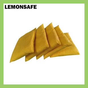 LEMONSAFE工业液体应急处理棉枕酸碱吸液枕化学品吸附棉枕HPW01