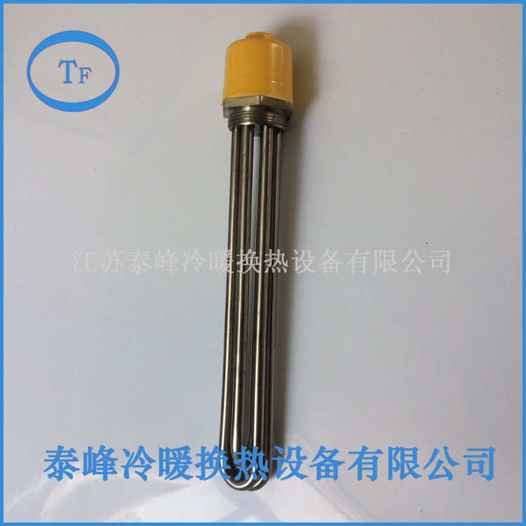 DN40锅炉电热管 太阳能水箱电加热管 法兰不锈钢工业加热管厂家