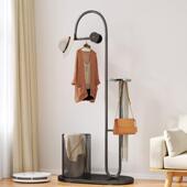 鑫百邦衣帽架落地挂衣架客厅办公室房间床头家用入户立式 小型架子
