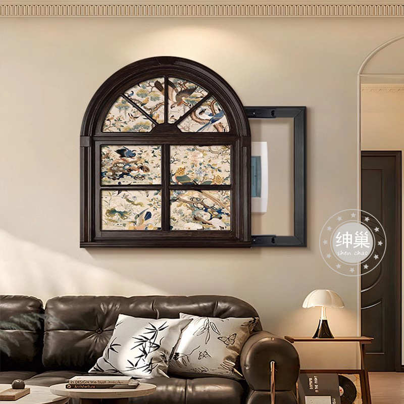 箱箱装饰画古风挂画电表盒遮挡箱电闸2024中弱电画网线配电箱新款