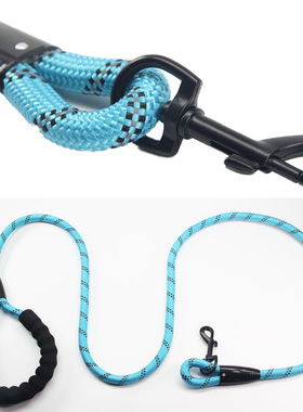 跨境宠物狗绳狗链反光圆绳防勒手牵引绳防爆冲遛狗1.6米-2米-米