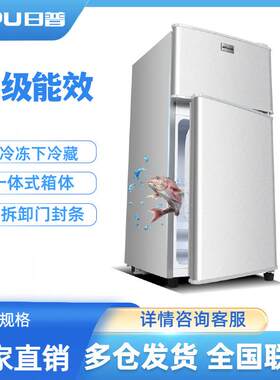 日普48-96升小冰箱家用小型租房上冷冻下冷藏宿舍迷你双门电冰箱