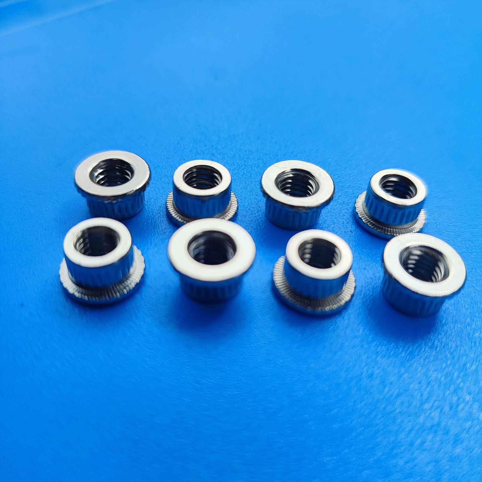 冷镦一次成型不锈钢花齿螺母不锈钢滚花螺母M6直纹螺母T型滚花