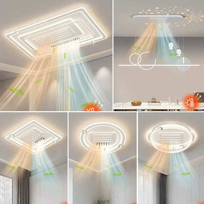 灯简约灯叶光谱新款无卧室冷暖全风扇现代用具吸顶灯灯客厅双2025