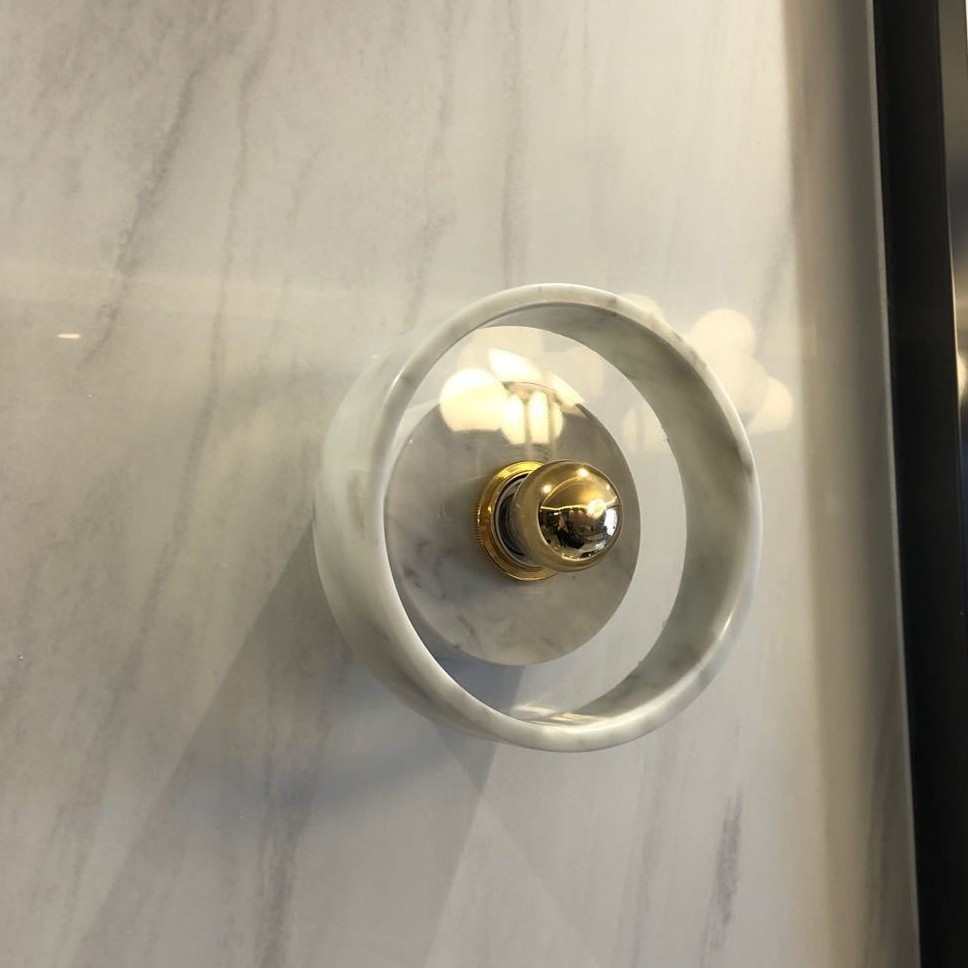 北欧后现代大理石壁灯简约客厅背景墙壁灯咖啡店过道卧室床头灯具