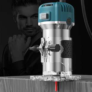 现货110V开槽机木工雕刻机电动工具开孔机220V电动木工修边机