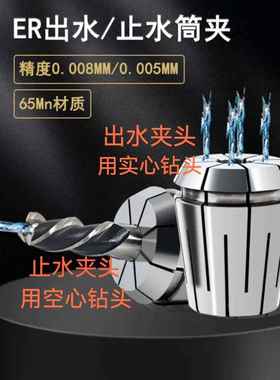 高精度走心机专用刀杆侧固式延长杆钻头防震加长杆内冷ER止水夹头