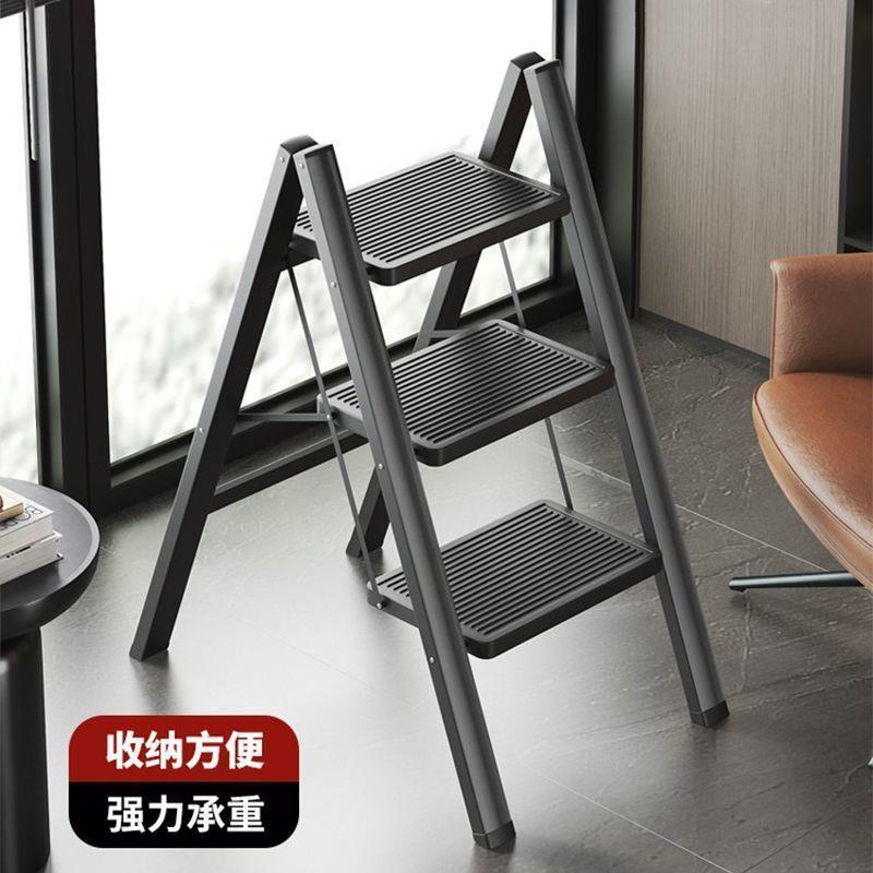 家用梯子可折叠伸缩不占地人字梯多功能花架登高梯