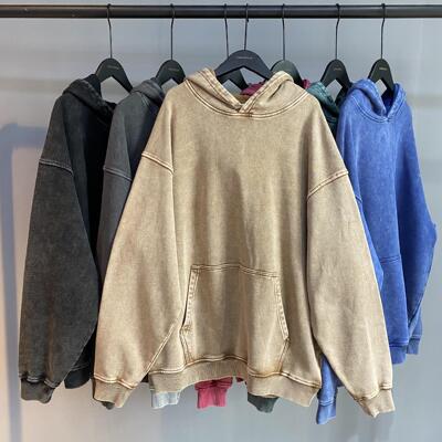 casual oversized hoodies acid wash pullover unisex women