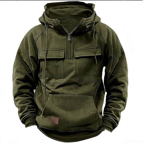 Men's hooded sweatshirt, youth long sleeved jacket