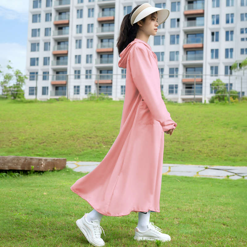 电动车防晒衣长款女夏季薄款全身防晒腿部防紫外线骑电瓶车防晒服