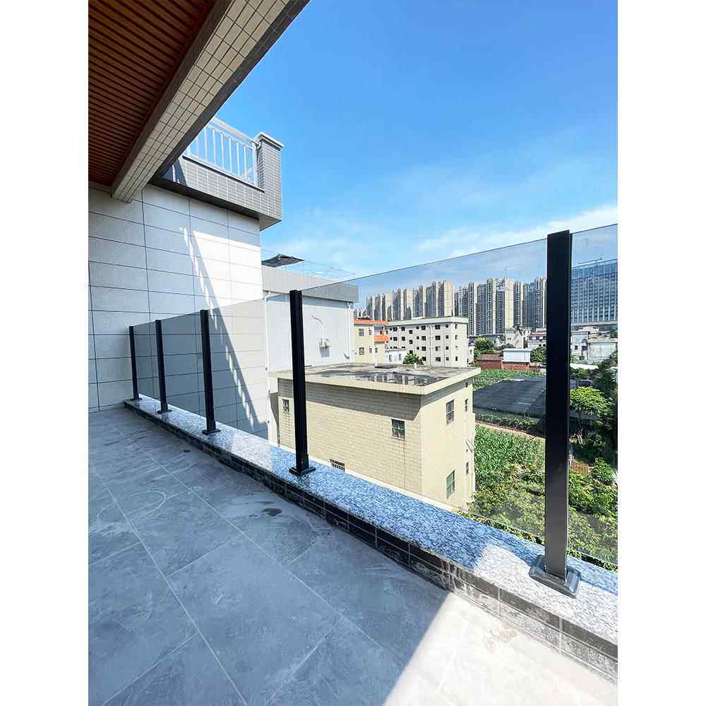 阳台玻璃护栏现代简约u型槽室内家用不锈钢楼梯扶手玻璃栏杆立柱