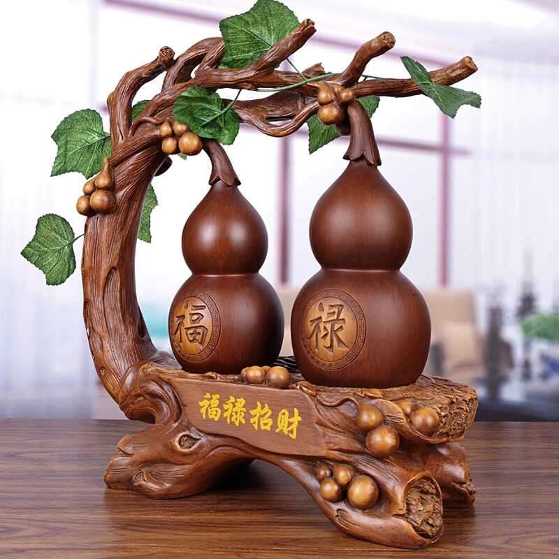 新中式葫芦摆件客厅玄关酒柜电视柜招财装饰摆设乔迁新居送礼