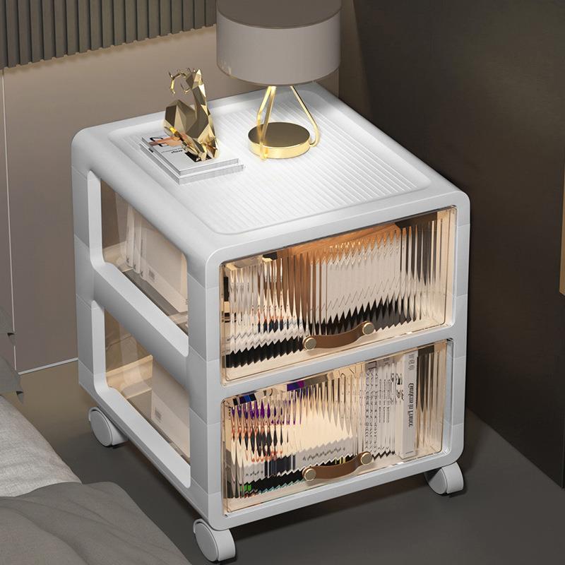 严选抽式客屉厅收纳柜儿童箱玩架具杂物储物可移动置物防尘KZI塑