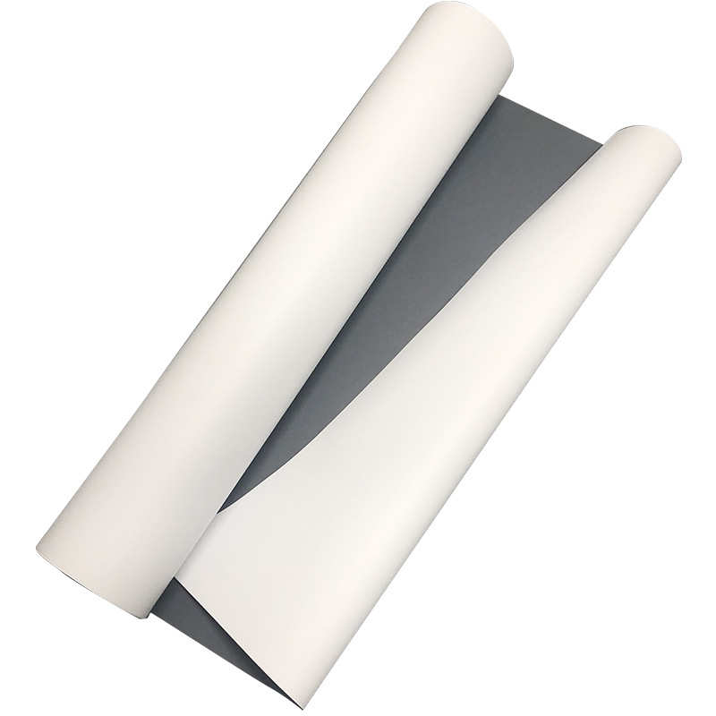 热销展架PVC户外喷绘遮光灰背易拉宝弱溶剂PVC纸广告牌宣传栏招牌