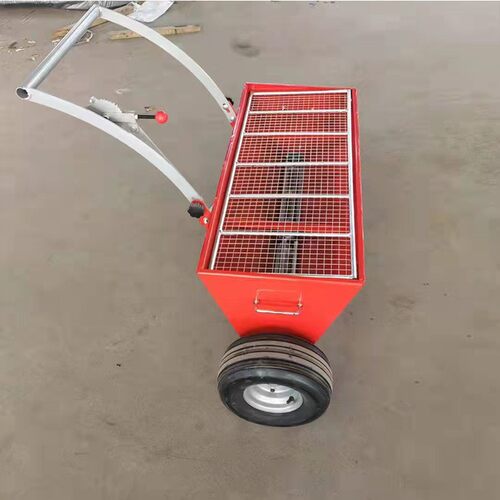 手拉式金刚砂撒料机混泥土地面撒砂机小型地坪金刚砂漏砂机