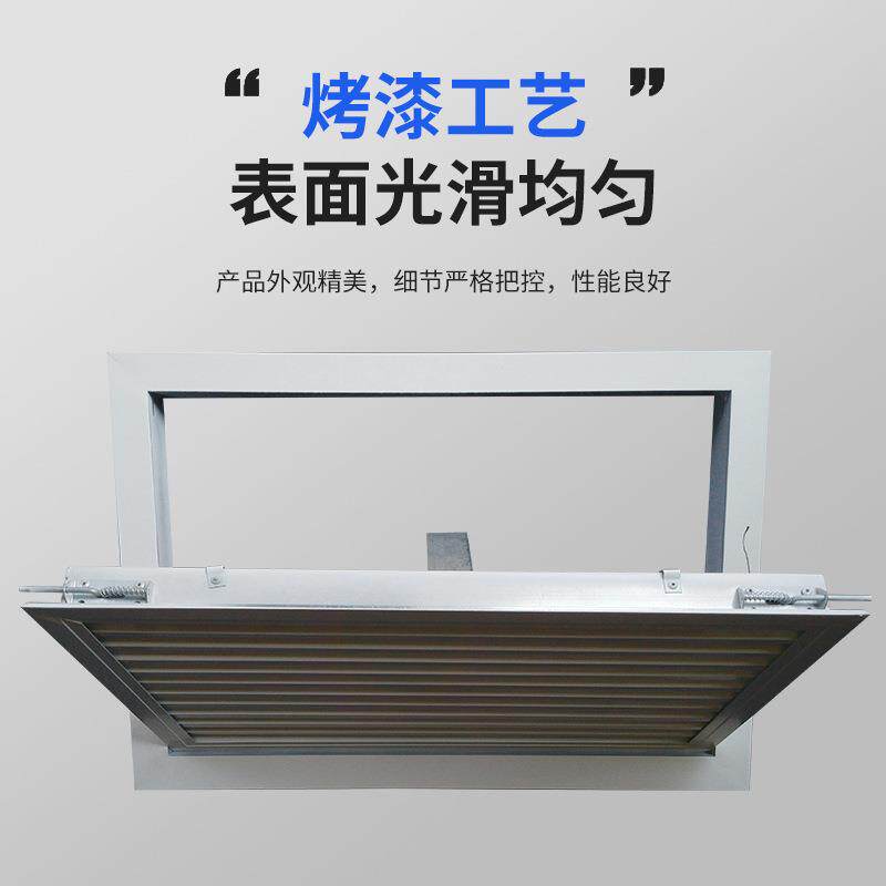 铝合金百叶窗出风口门铰型式检修口中央空调回风口过滤网风管机