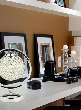 现代简约时尚RBG自动变光装饰床头台灯个性创意水晶台灯家居灯具