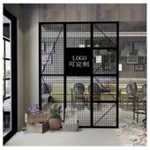厂批发 式 铁艺屏风隔断酒吧客厅缕空铁网格网菱形防猫门栏片各式 款