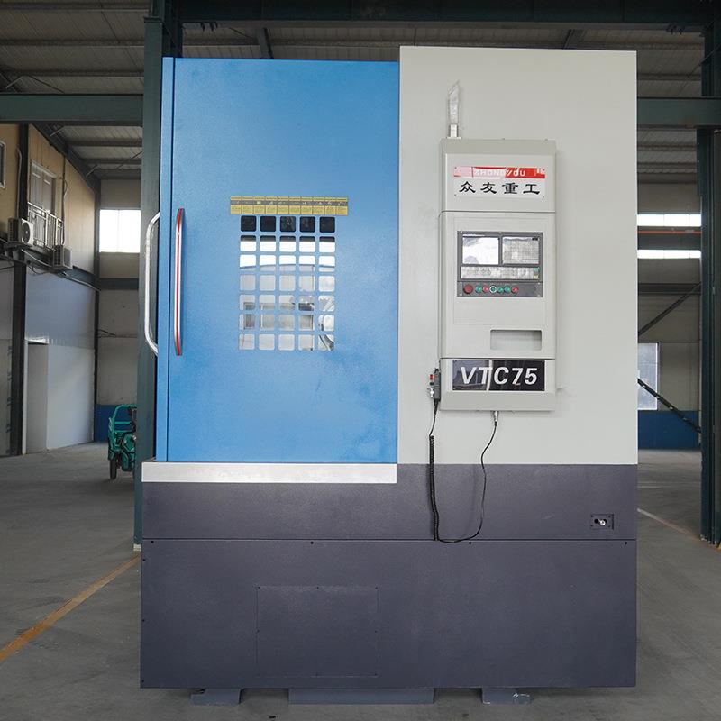 数控立车VTC750数控立式车床轮毂电机壳快速切削加工小型数控机床
