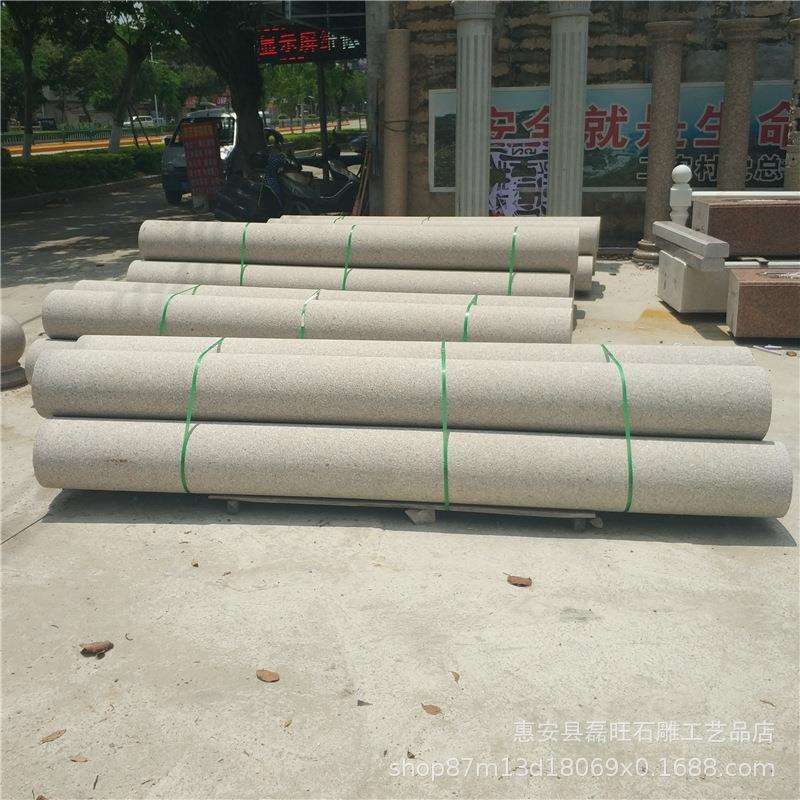石雕花岗岩罗马柱汉白玉文化柱华表柱欧式建筑装饰实心圆柱子现货