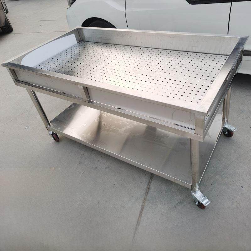 带轮晾肉台可移动售卖台卤货工作台卤味凉肉台鸭货分拣台加厚案子,商业/办公家具,操作台,淘宝优惠券,粉丝福利购,淘宝优惠卷