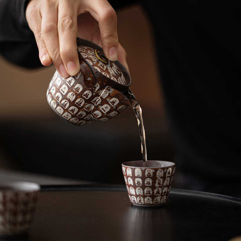 老岩泥繁花鎏银旅行茶具一壶二杯户外露营车载便携干泡组功夫茶具,餐饮具,旅行茶具,淘宝优惠券,粉丝福利购,淘宝优惠卷