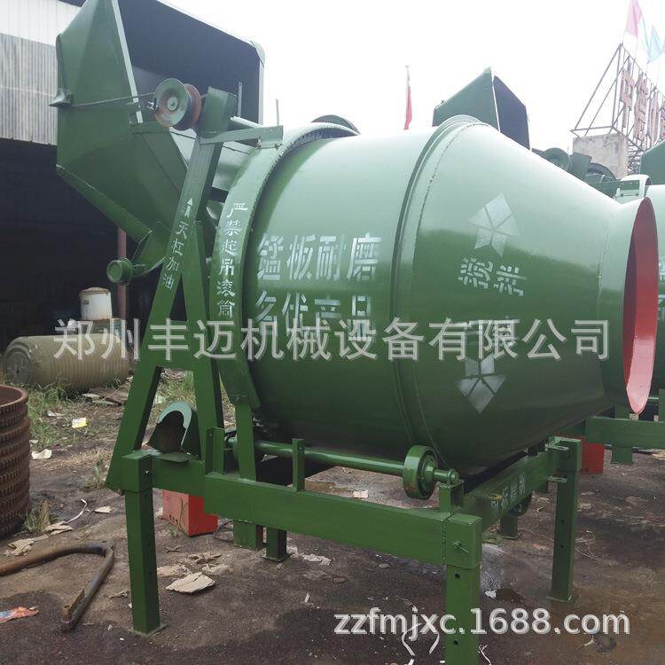 移动式砂浆水泥搅拌机 JZC350翻斗上料搅拌机 半自动滚筒搅拌机