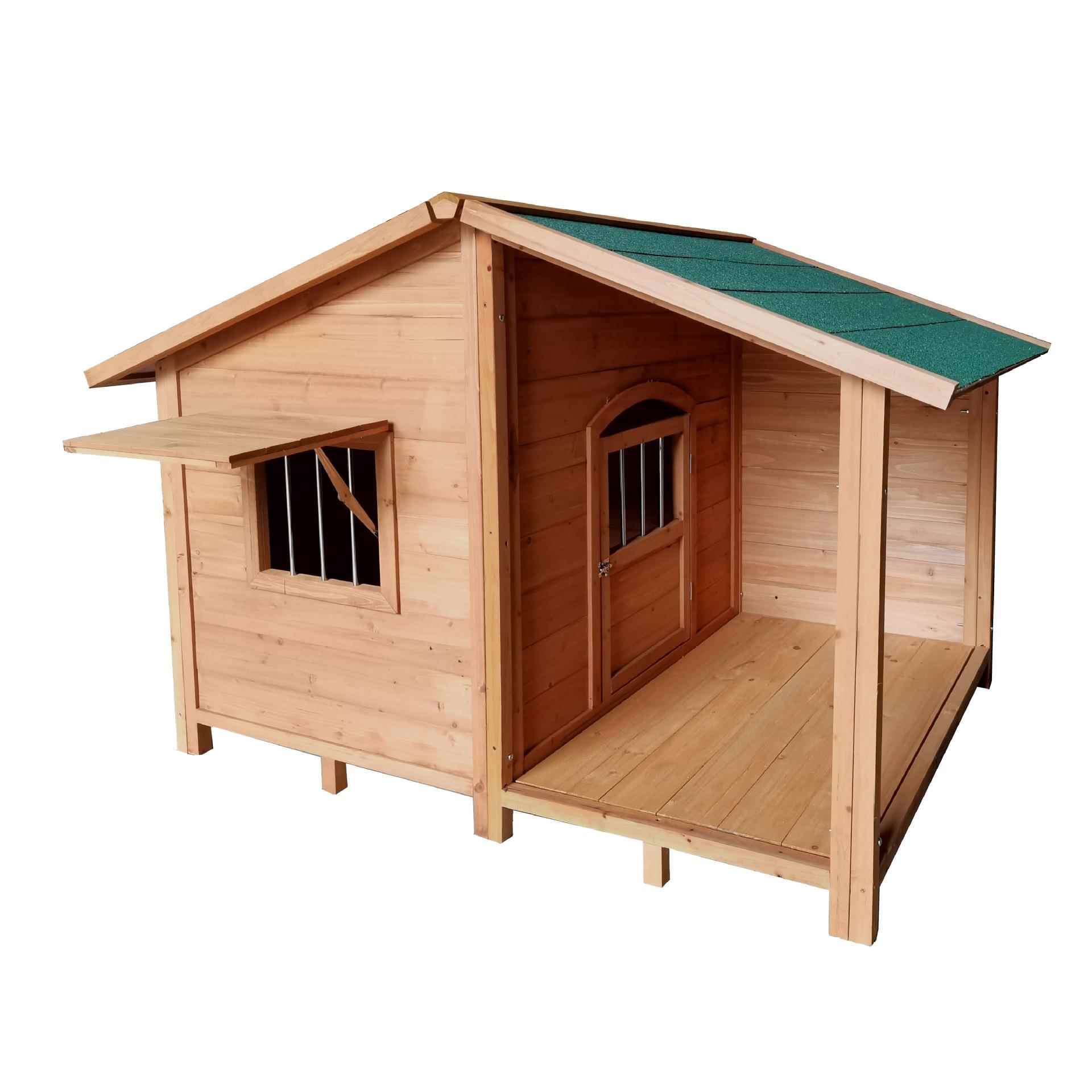 户外实木狗屋大中小型狗窝防腐宠物屋猫屋木质狗屋室外宠物屋