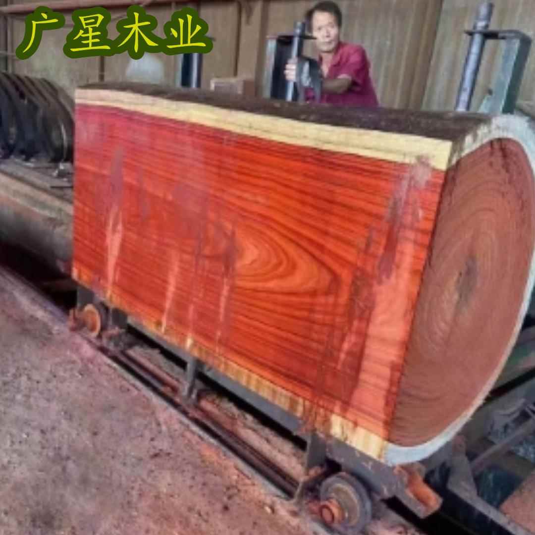 户外红花梨工程料加工古建材料花梨木原木家具木板庭院实木用