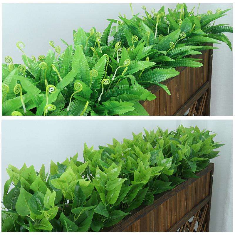 假花假草塑料花绿植花箱花槽插花隔断栅栏花室外楼盘摆放花艺