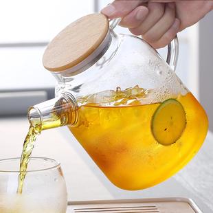轻奢高颜值家用透明四季 大号高硼硅玻璃茶壶 凉水壶大容量冷水壶
