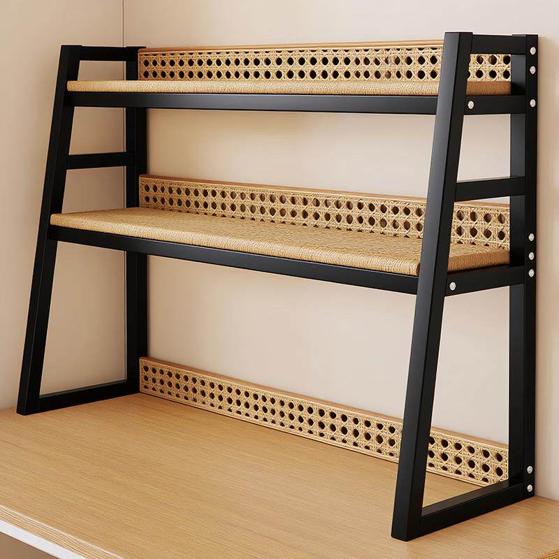 桌面置物架办公桌文件收纳架电脑桌分层储物柜书桌梯形书籍放置架