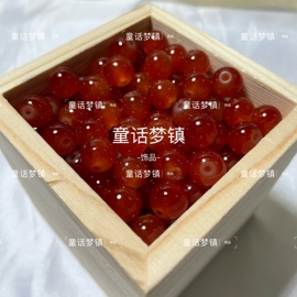 10mm润色玉料可盘琉璃玻璃，圆珠散珠手工，diy手链手串仙女饰品材料