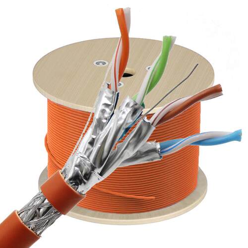 CAT8 SF/FTP 22AWG LSZH 八类屏蔽万兆网线 40Gbps 工程用线