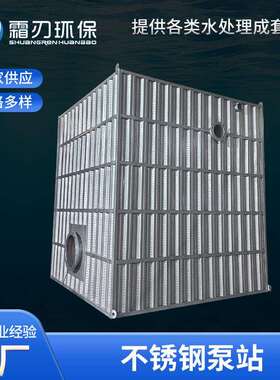 不锈钢泵站一体化污水处理成套设备工厂全自动污水雨水提升泵站