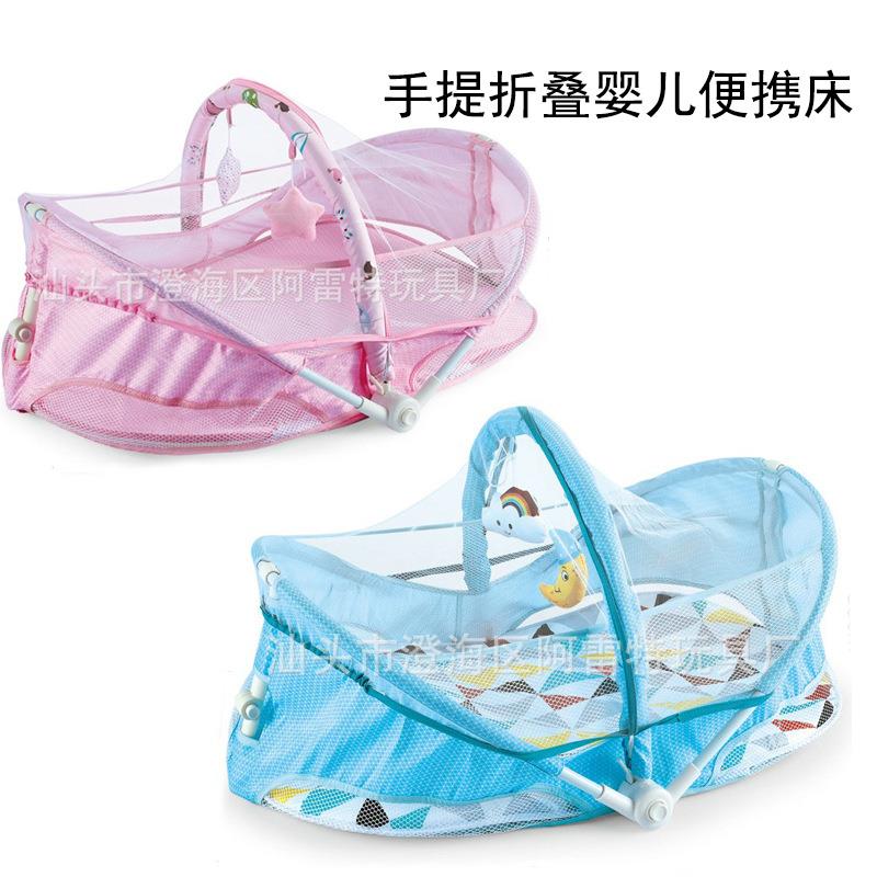 便携式床中床宝宝带蚊帐可折叠移动床新生儿睡床多功能防压婴儿床