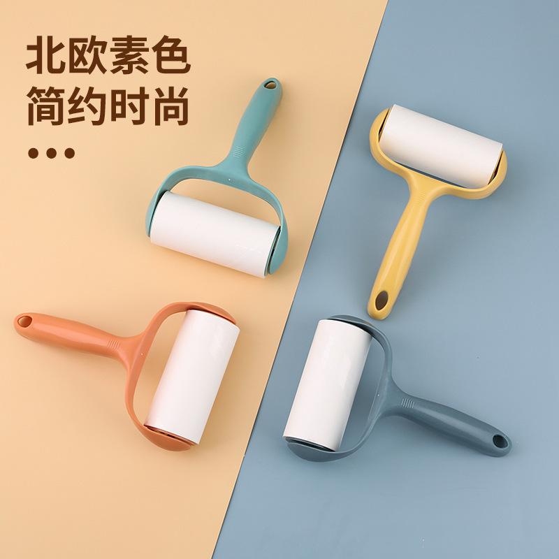 滚筒粘毛器加长卷纸可撕式替换粘尘纸滚刷撕纸猫毛去毛除黏毛神器