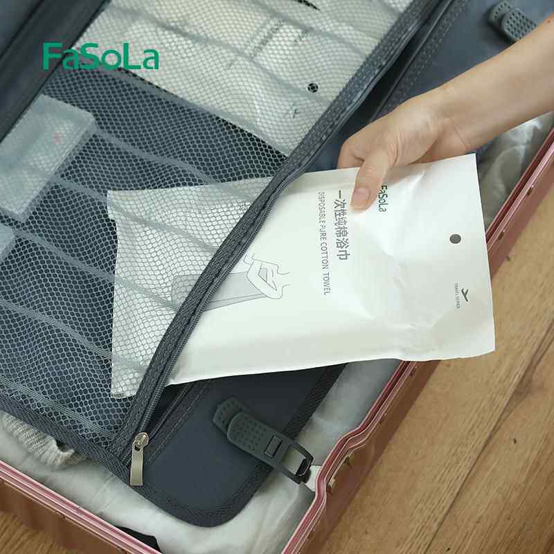 日本一次性毛巾纯棉旅行吸水洗脸巾加厚便携浴巾面巾纯色不掉毛