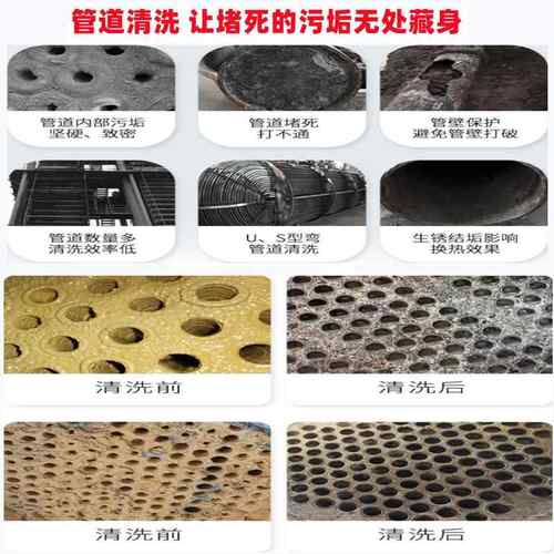 业工清凝器洗机 冷凝器蒸发器800bar清洗结机 锅炉清理打SMO堵设