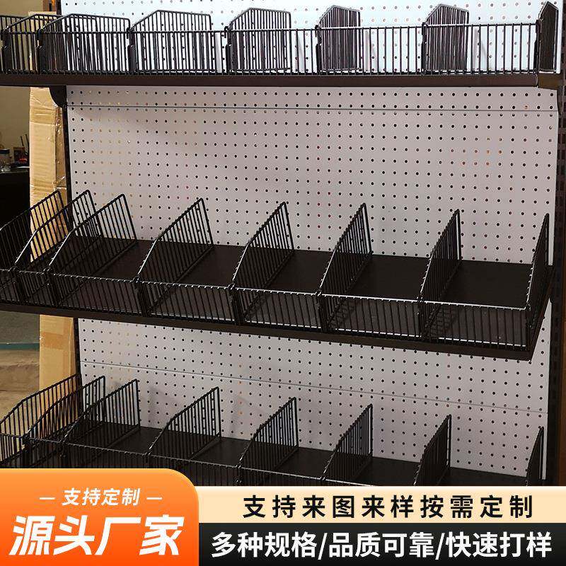 工厂直销五金工具柜 超市货柜金属靠墙展架 网格片层板层架展示架