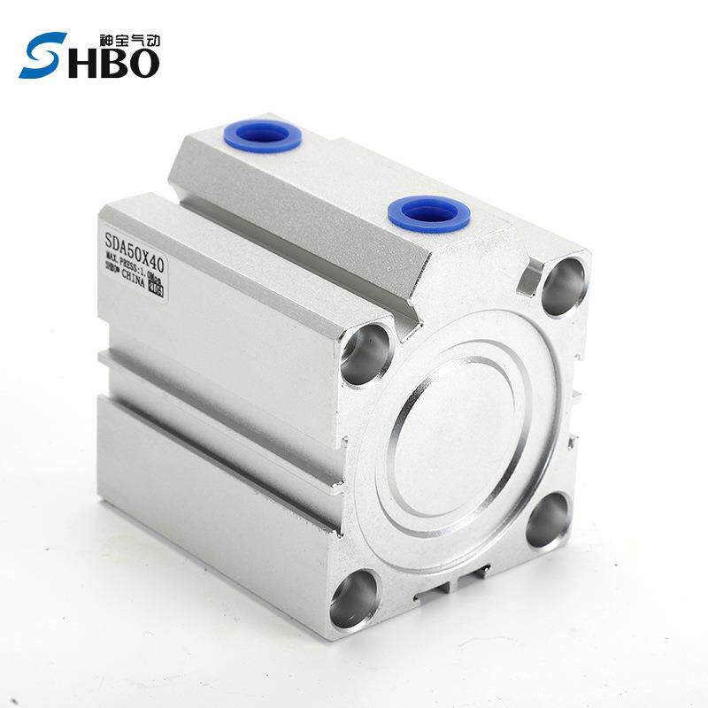 数控车床陶瓷夹紧薄型气缸SDA100x5-15*20/25/30/40/50/75/100BS