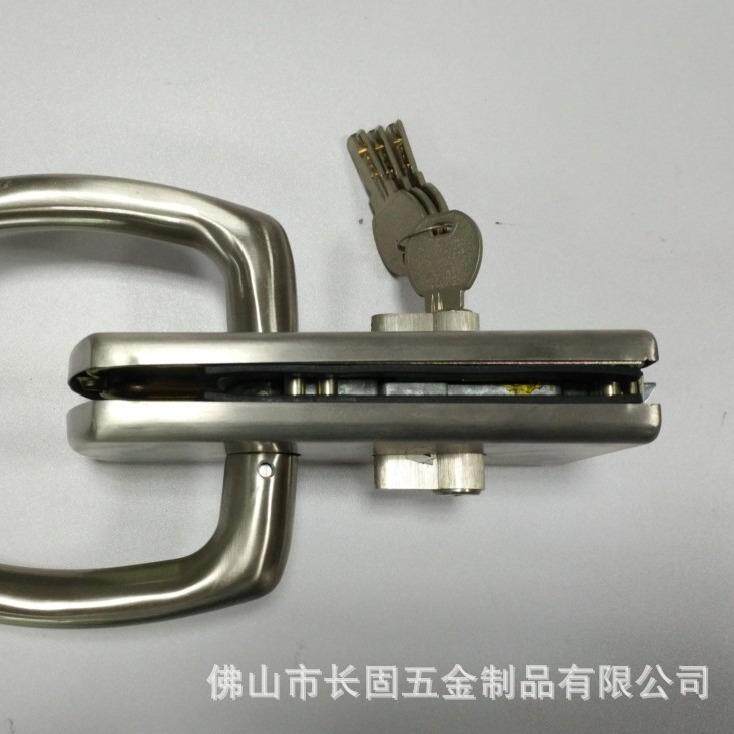 长固门ST-ST-G029029玻璃门G执手锁 商铺高隔玻璃门锁 单双开锁