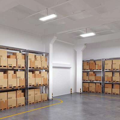 森诺照明新款300W线性工矿灯厂家直销吊装超市平板灯低眩光工矿灯