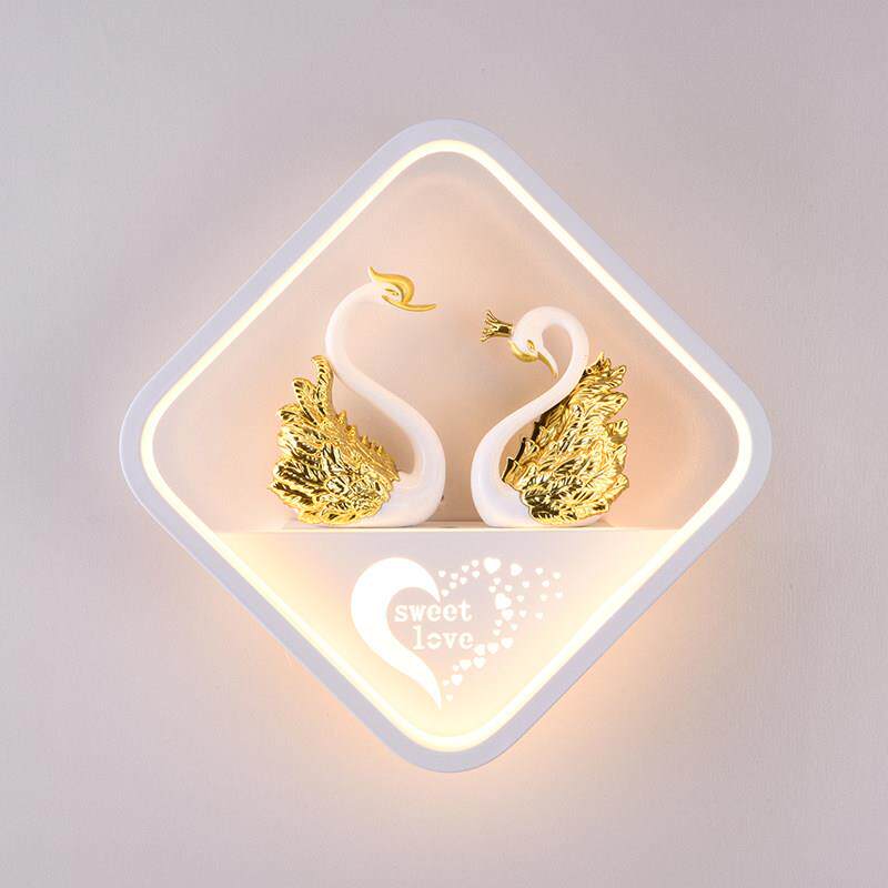 卧室LED温馨床头柜灯北欧现代客厅背景墙装饰简约壁灯走廊走道灯
