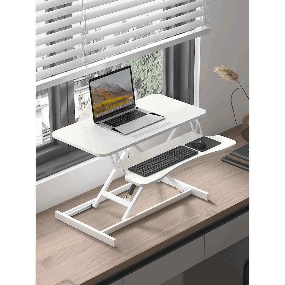站立式办公桌折叠可升降工作台笔记本增高支架台式电脑升降桌上桌,商业/办公家具,办公电脑桌,淘宝优惠券,粉丝福利购,淘宝优惠卷